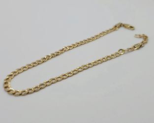 Yellow Gold Curb Style Bracelet/Anklet #15658