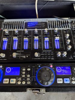 Edison Professional DJ Mixer with CD Players