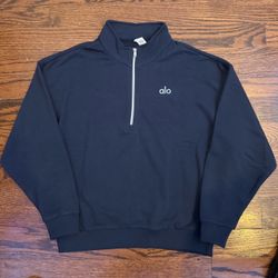 Alo navy quarter zip size small