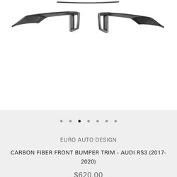 Audi RS3 Carbon Front Bumper Trim