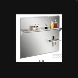 Vevor Range Backsplash With Shelf Stainless Steel Backsplash 36 X 30.7 Inch