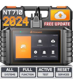 FOXWELL NT710 Diagnostic Tool Fit for Chrysler Jeep Dodge OBD2 Scanner, Bi-Directional Scan Tool, Full System Diagnosis Vehicle Scanner, Full Maintena