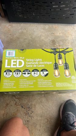 LED Outdoor String Lights 48ft