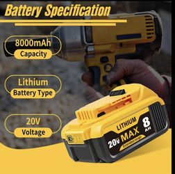 Baterias Compatibles Dewalt. 20 V. 8ah