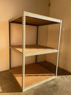 Industrial Racks 48 in W x 48 in D Used Heavy Duty 3 Tier Storage Shelving Stronger Than Homedepot Lowes And Costco Delivery Available