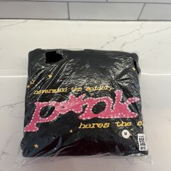 Spider Hoodie Pink/black 