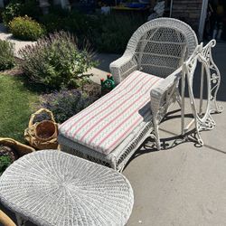 Wicker Lounger