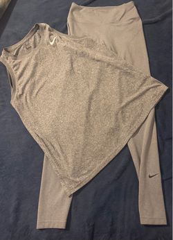 Nike Gray Tank Top and Leggings Set