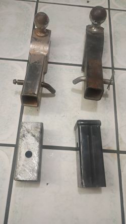 2 Tow truck hitches and extensions