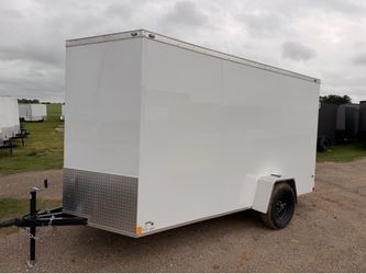 6x12 Rear Doors Enclosed Trailer