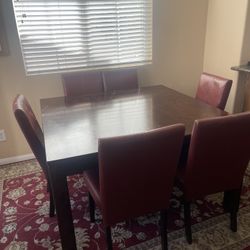 Dining table & Chairs & Rug (can be Sold Separately)