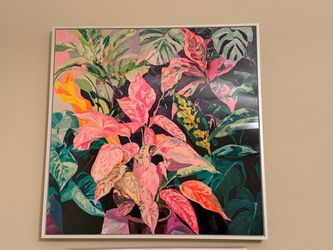 Framed Tropical Botanical Wall Art Print