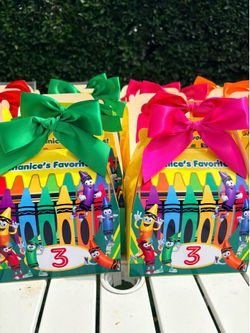 Crayons theme gable boxes  set of 12 and up