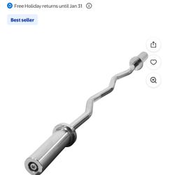 olympic Curl Bar 4Ft 15lbs 