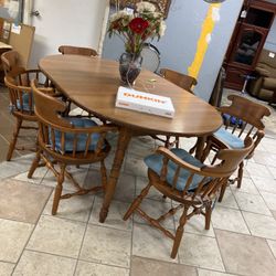 Table with six chairs