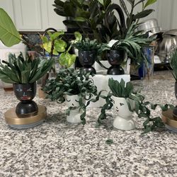 Handmade Ceramic Fake Plant Humans 
