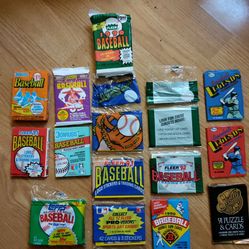 Unopened Sealed Baseball Cards From 1990 & 1991 & 1992