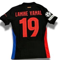24/25 Barcelona Away 19 Red, Blue and Black Jersey