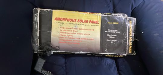 Solar panel to help with keeping battery charged
