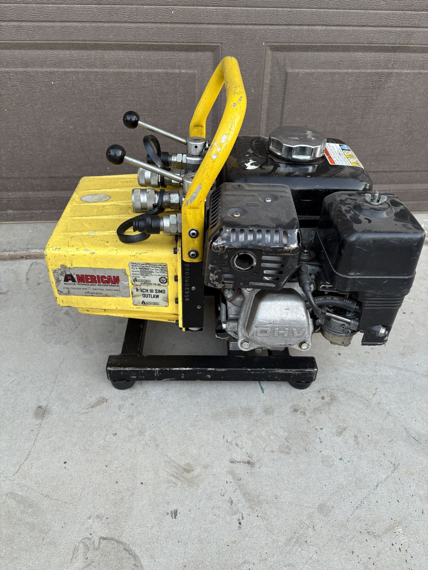 Portable Hyraulic Power Unit Genesis Rescue System Pump Honda