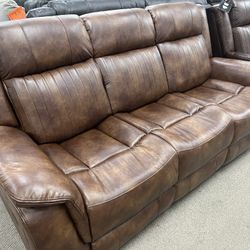 Recliner Sofa And Loveseat Seat With Bluetooth Speaker And Wireless Charger 