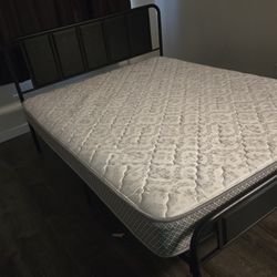 Queen Bed With Mattress  FREE 