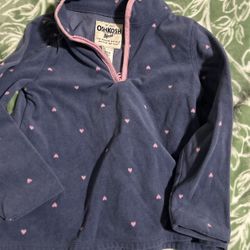 Oshkosh Girls Light Fleece Long Sleeve 5T