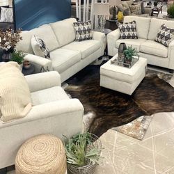 Abinger Natural Living Room Set ( SOFA and LOVESEAT)