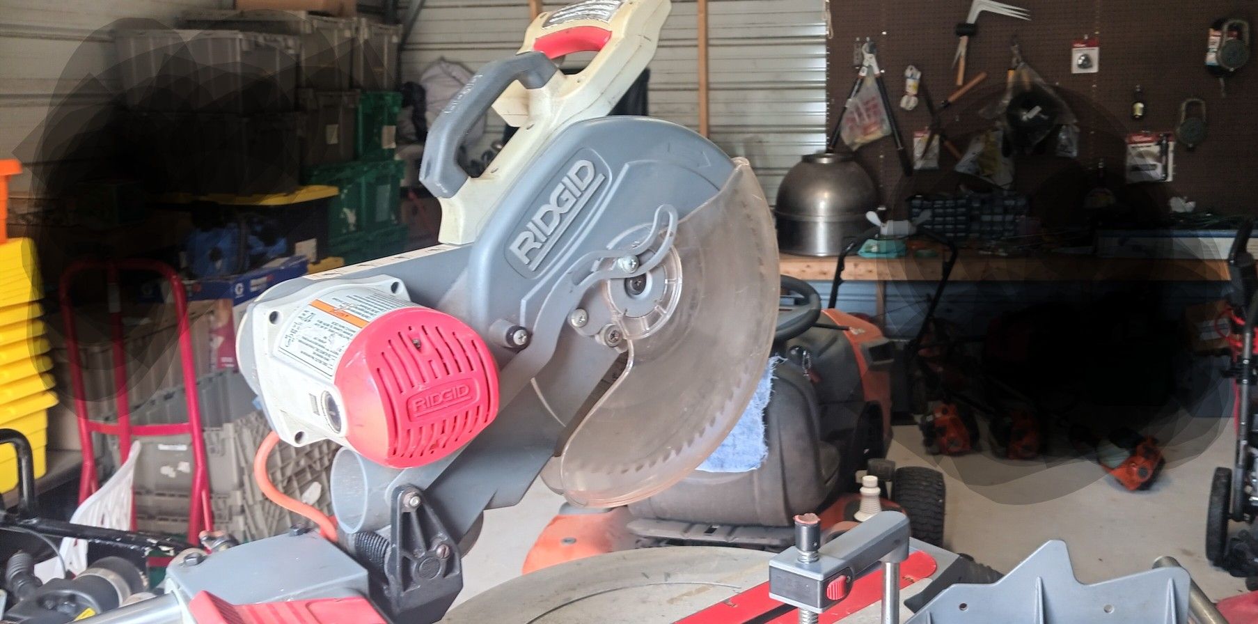 Ridgid Miter Saw With Utility Vehicle