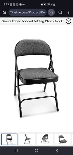 Metal cushioned chairs