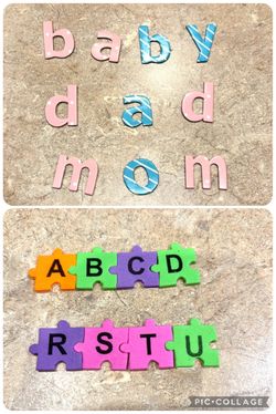 Letter & number pieces, 1300 – NEW-hobby, scrapbooking, card making, school, craft, teacher