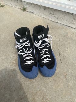 Nike Inflict 3 Wrestling Shoes Black/Blue/White – Rare Colorway – Excellent Condition