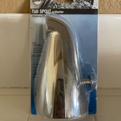 New Danco TUB SPOUT With Diverter Chrome Finish. 