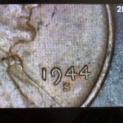 1944 S Wheat penny