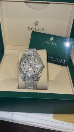 Rolex Datejust 41mm Iced Out 13 Carat Diamonds 2021