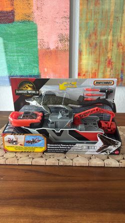 Matchbox Jurassic World Mosasaurus Rescue Action Boat