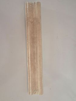 12 inch long honed travertine chair rail