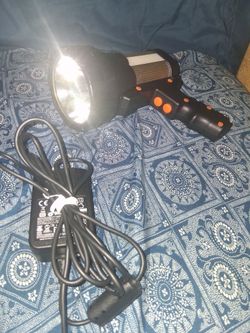 Long range spot light with charger firm price $25