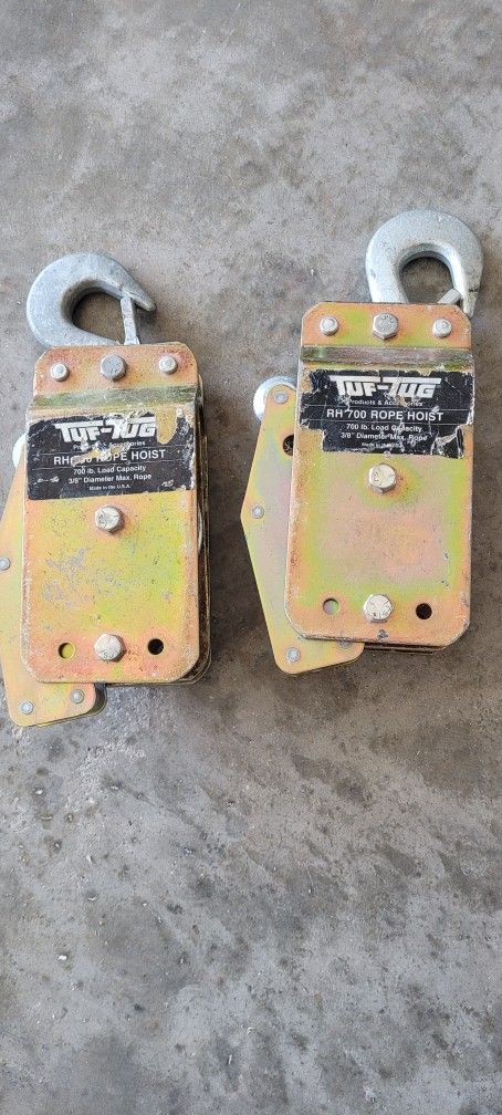 Pair Of Rope Hoists