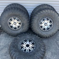 Tusk Beadlock Rims And Tires For Can Am 