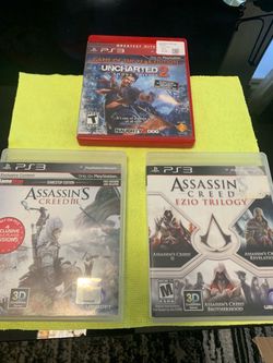 PS3 Game Bundle – Uncharted 2, Assassin's Creed III & Ezio Trilogy