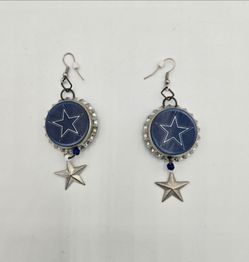 Dallas Cowboys Bottlecap Dangle Earrings (mesa)