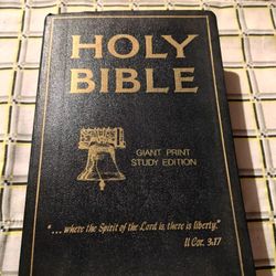 Holy Bible KJV Giant Print Study Edition Red Letter The Old-Time Gospel Hour