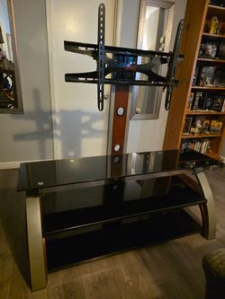 Glass TV stand