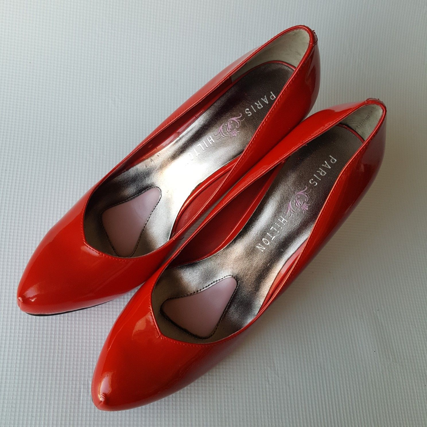 Paris Hilton Women's ANGIE Red Patent Leather Dress Pump Stilettos Size 11M