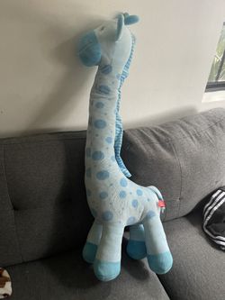 Blue Giraffe Plush Doll