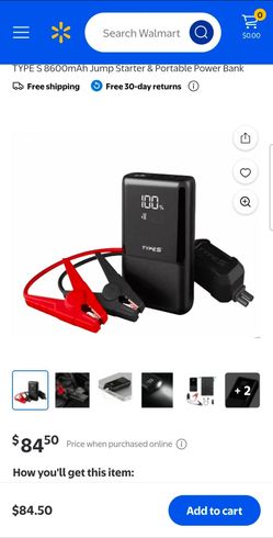 Portable jump starter