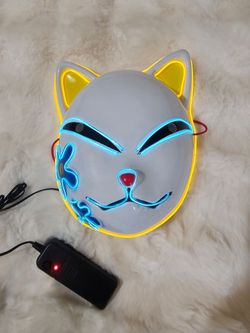 LED  Demon Slayer Cosplay Mask