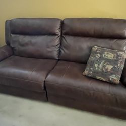10 Feet Automatic Leather Reclining Couch 