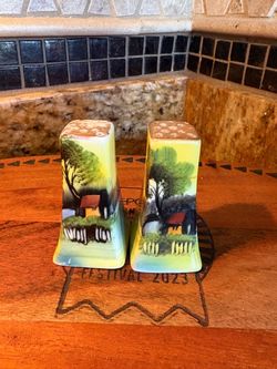 Vintage Mid Century Japanese Salt and Pepper Shakers